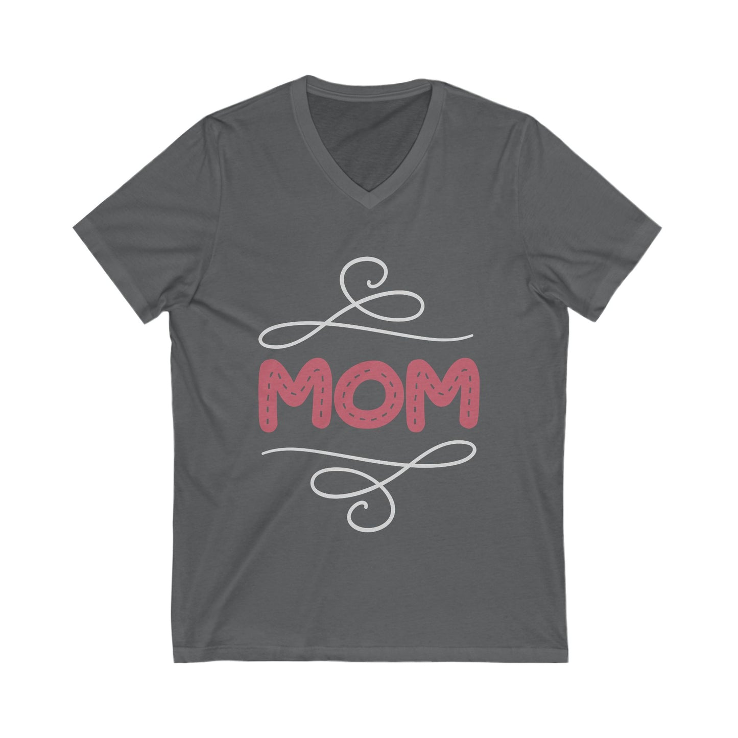 Mom Unisex Short Sleeve V-neck Tshirt