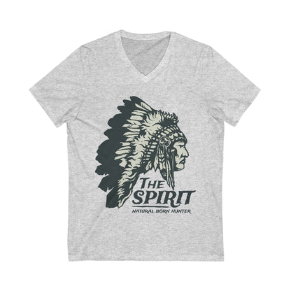 Natural Born Hunter Unisex Short Sleeve V-neck Tshirt