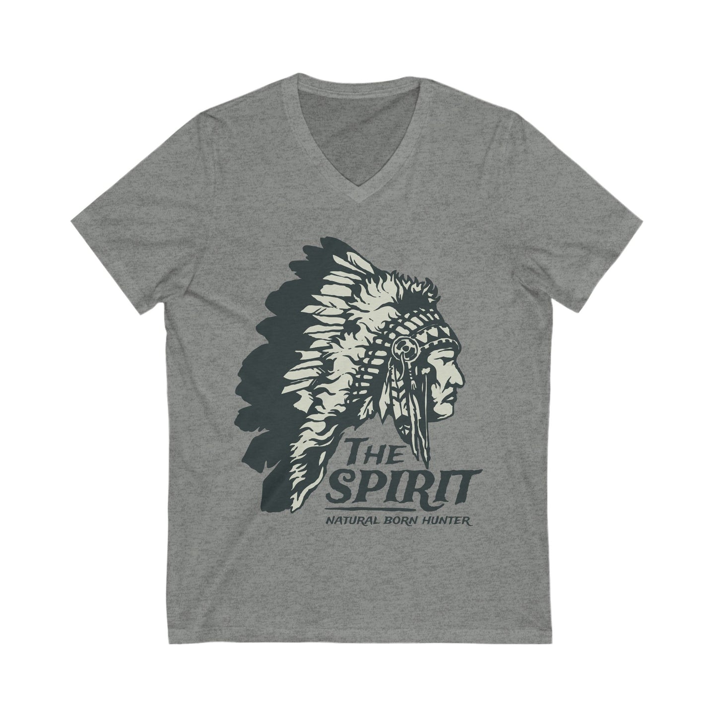 Natural Born Hunter Unisex Short Sleeve V-neck Tshirt
