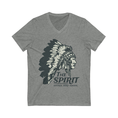 Natural Born Hunter Unisex Short Sleeve V-neck Tshirt