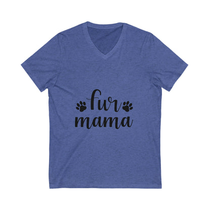 Fur Mama Unisex Short Sleeve V-neck Tshirt