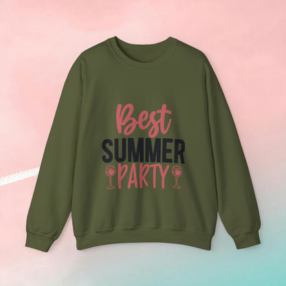 Best Summer Party Crewneck Sweatshirt