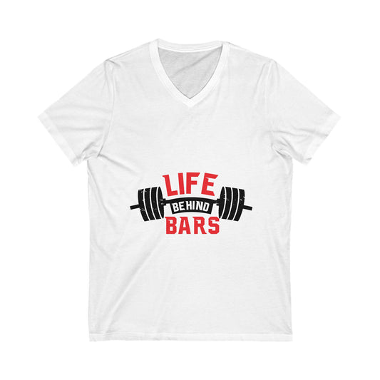 Life Behind Bars Unisex Short Sleeve V-neck Tshirt