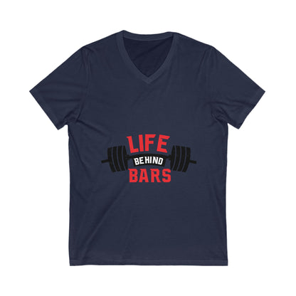 Life Behind Bars Unisex Short Sleeve V-neck Tshirt
