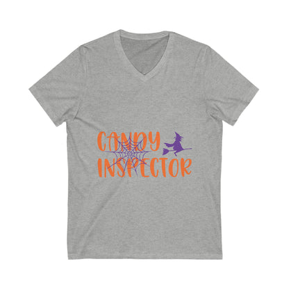 Candy Inspectoor Unisex Short Sleeve V-neck Tshirt