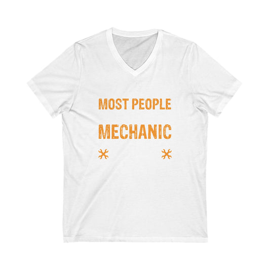 Most People Call Me Papa Unisex Short Sleeve V-neck Tshirt
