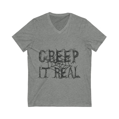 Creep It Real Unisex Short Sleeve V-neck Tshirt