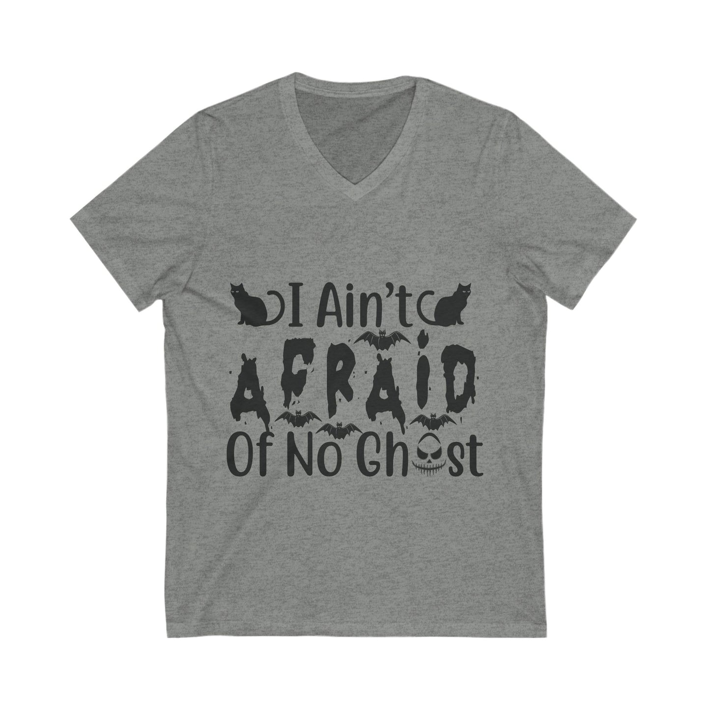 I Ain’T Afraid Of No Ghost Unisex Short Sleeve V-neck Tshirt