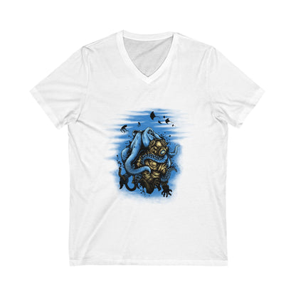 Deep Water Mistery Unisex Short Sleeve V-neck Tshirt