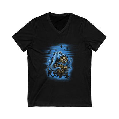 Deep Water Mistery Unisex Short Sleeve V-neck Tshirt