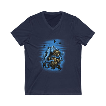 Deep Water Mistery Unisex Short Sleeve V-neck Tshirt