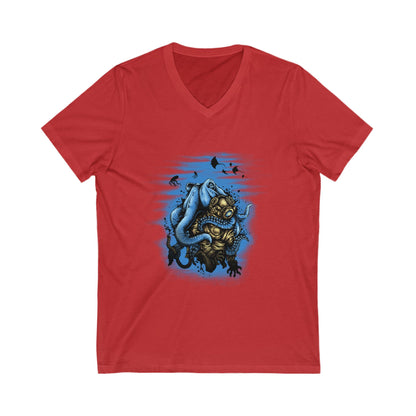 Deep Water Mistery Unisex Short Sleeve V-neck Tshirt