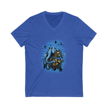 Deep Water Mistery Unisex Short Sleeve V-neck Tshirt