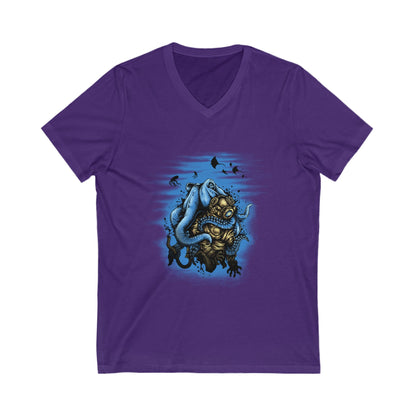 Deep Water Mistery Unisex Short Sleeve V-neck Tshirt