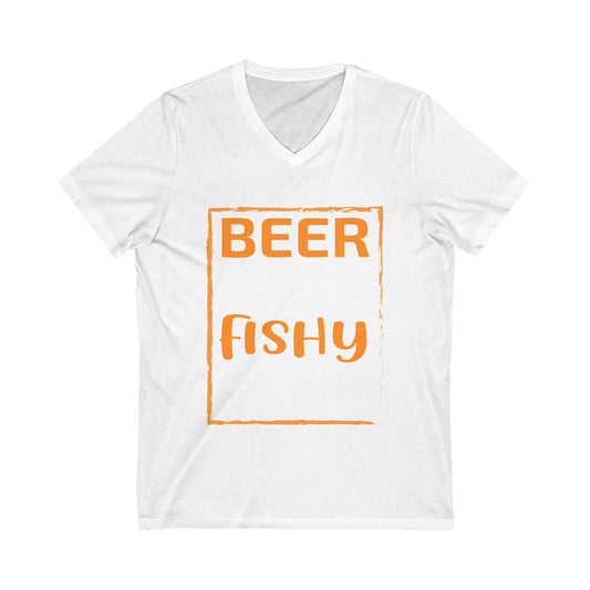 Beer Fishy Fishy Fishy Unisex Short Sleeve V-neck Tshirt