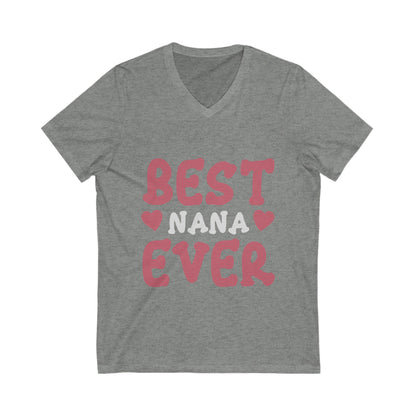 Best Nanna Ever Unisex Short Sleeve V-neck Tshirt