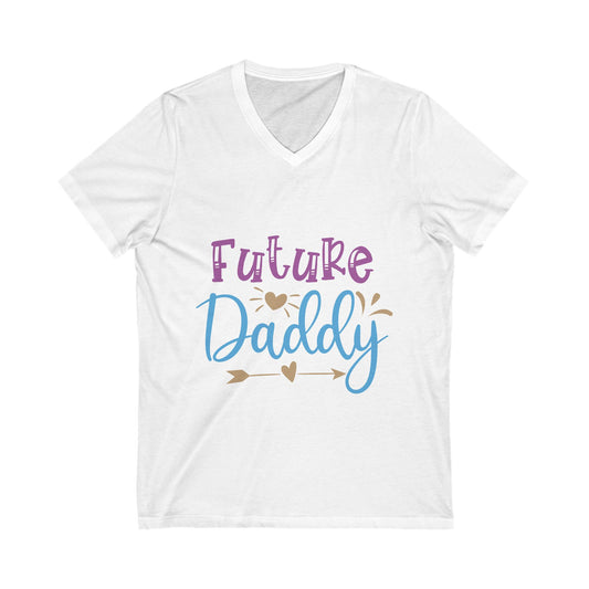 Future Daddy Unisex Short Sleeve V-neck Tshirt