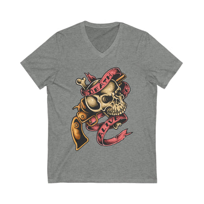 Death Or Alive Unisex Short Sleeve V-neck Tshirt