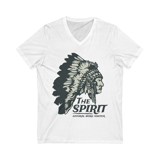 Natural Born Hunter Unisex Short Sleeve V-neck Tshirt