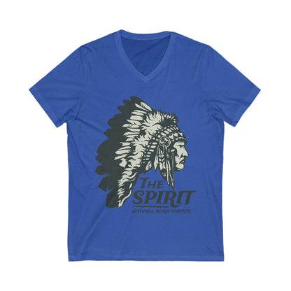 Natural Born Hunter Unisex Short Sleeve V-neck Tshirt