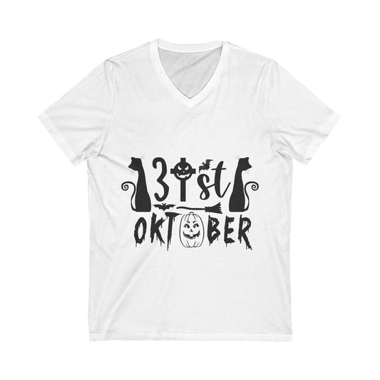 31St Oktober Unisex Short Sleeve V-neck Tshirt