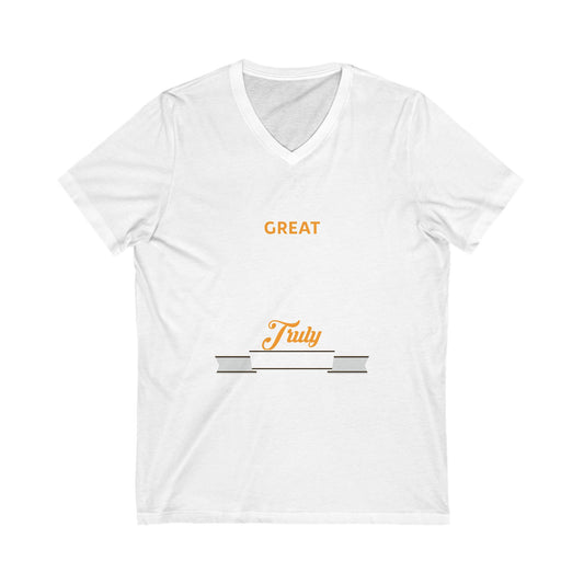 Behind Every Great Farmer'S Daughter Is A Truly Amazing Dad Unisex Short Sleeve V-neck Tshirt