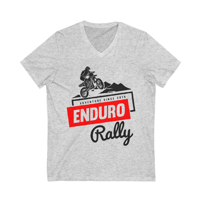Enduro Rally Unisex Short Sleeve V-neck Tshirt