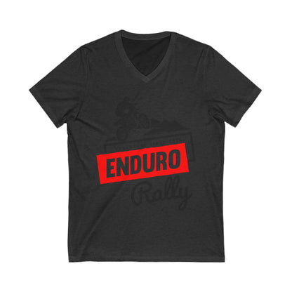 Enduro Rally Unisex Short Sleeve V-neck Tshirt