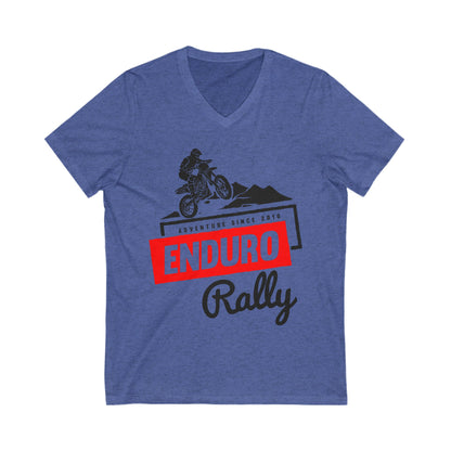 Enduro Rally Unisex Short Sleeve V-neck Tshirt