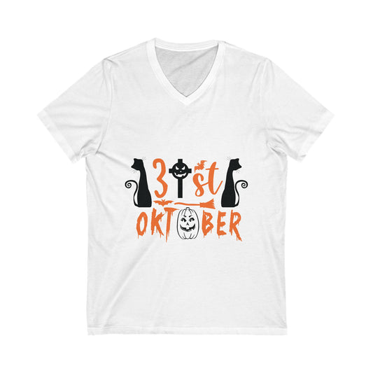 31St Oktoberr Unisex Short Sleeve V-neck Tshirt