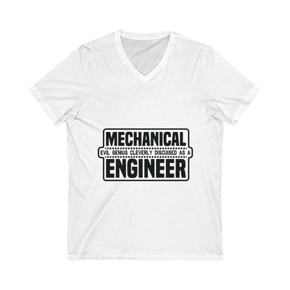 Mechanical Evil Unisex Short Sleeve V-neck Tshirt