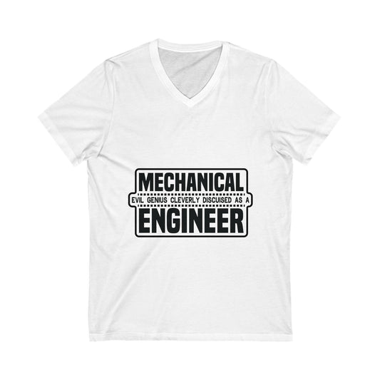 Mechanical Evil Unisex Short Sleeve V-neck Tshirt