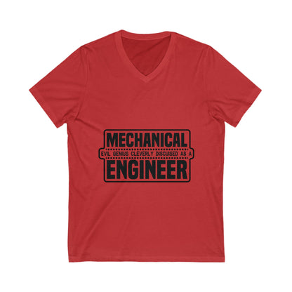 Mechanical Evil Unisex Short Sleeve V-neck Tshirt