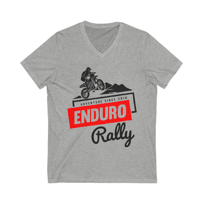 Enduro Rally Unisex Short Sleeve V-neck Tshirt