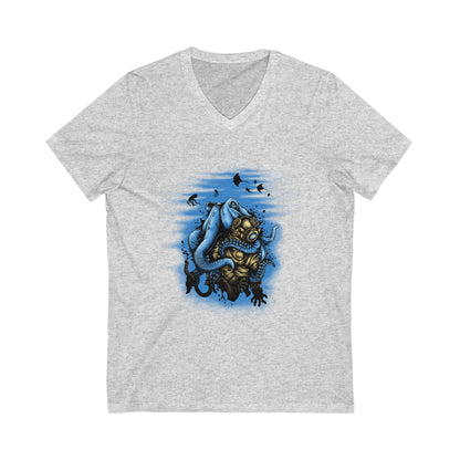Deep Water Mistery Unisex Short Sleeve V-neck Tshirt