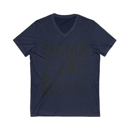 Mama Is My Boo Unisex Short Sleeve V-neck Tshirt