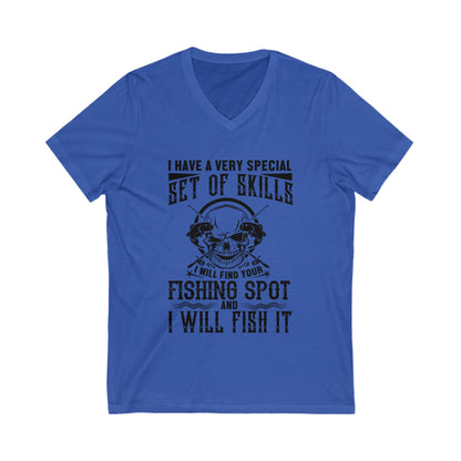 I Have A Very Special Set Of Skills Unisex Short Sleeve V-neck Tshirt