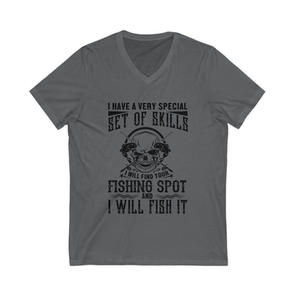 I Have A Very Special Set Of Skills Unisex Short Sleeve V-neck Tshirt