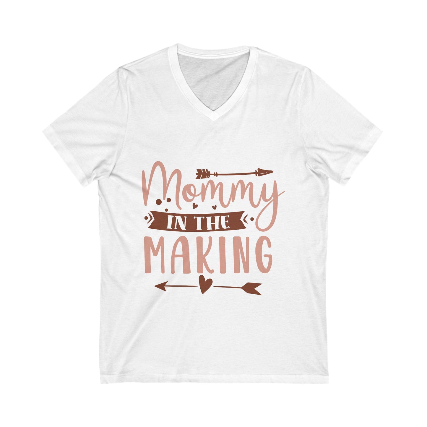 Mommy In The Making Unisex Short Sleeve V-neck Tshirt