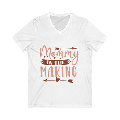 Mommy In The Making Unisex Short Sleeve V-neck Tshirt