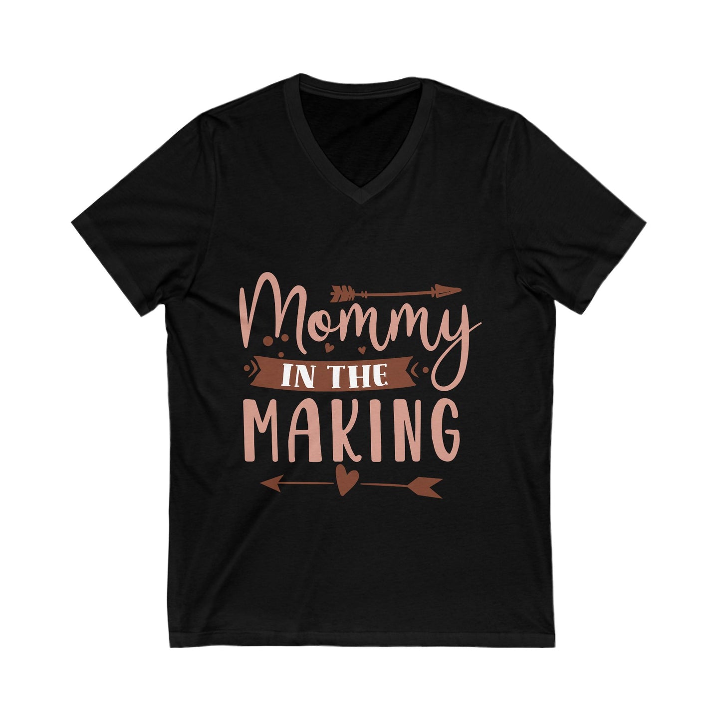 Mommy In The Making Unisex Short Sleeve V-neck Tshirt