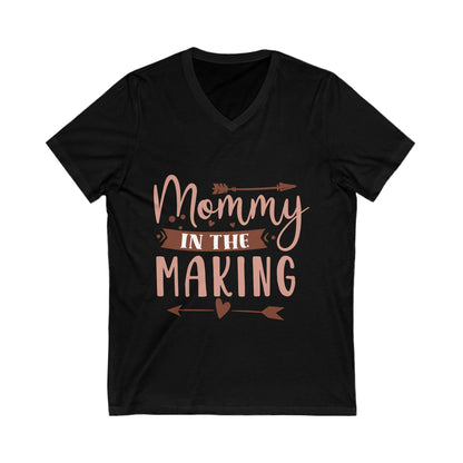 Mommy In The Making Unisex Short Sleeve V-neck Tshirt