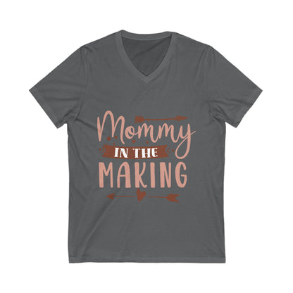 Mommy In The Making Unisex Short Sleeve V-neck Tshirt