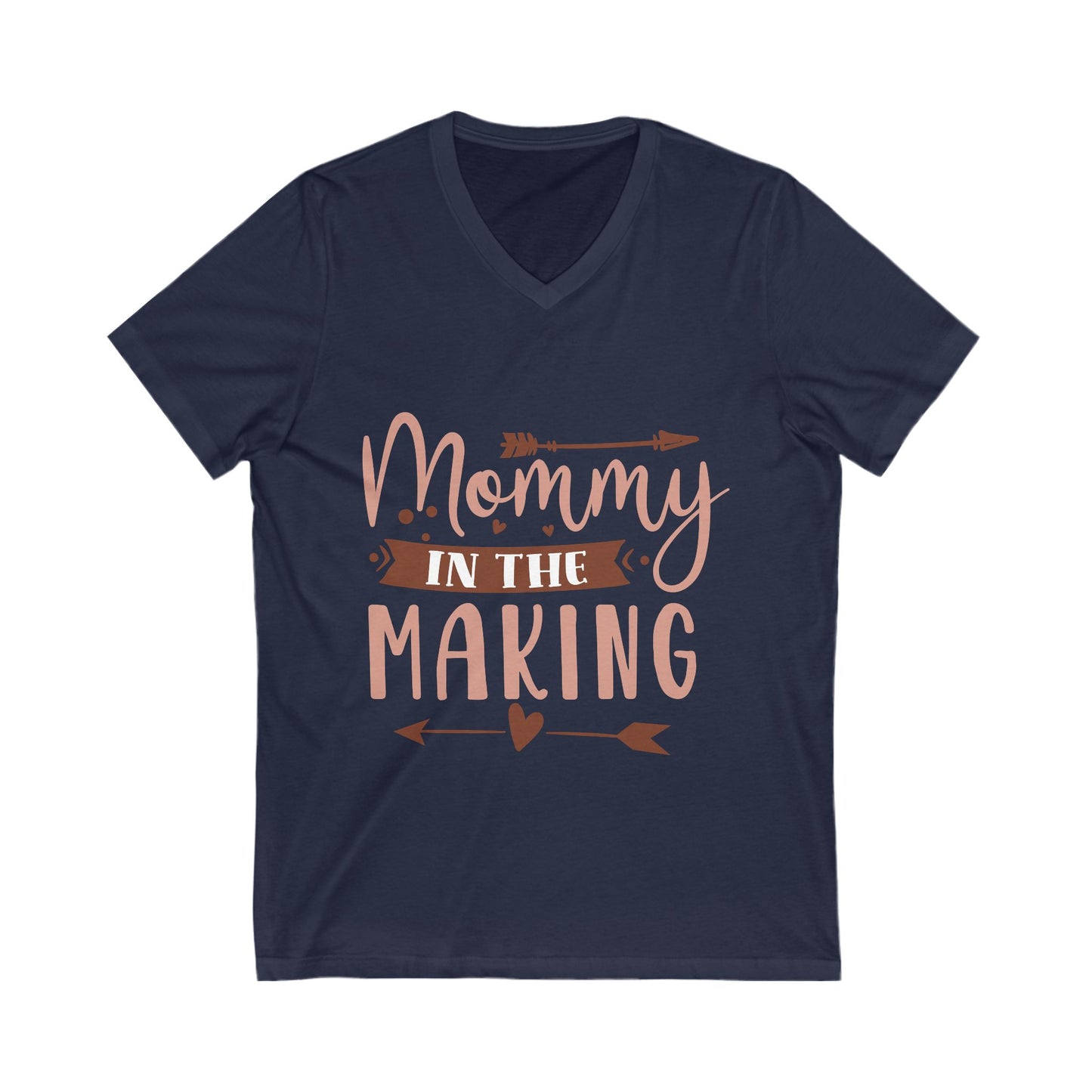 Mommy In The Making Unisex Short Sleeve V-neck Tshirt