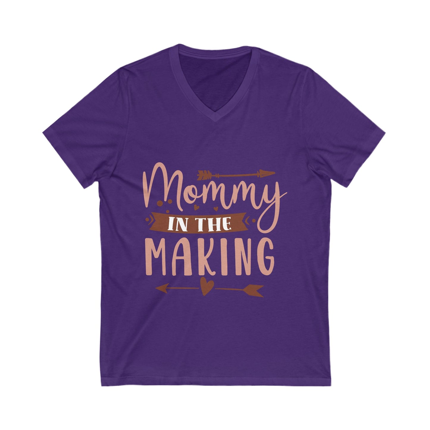Mommy In The Making Unisex Short Sleeve V-neck Tshirt