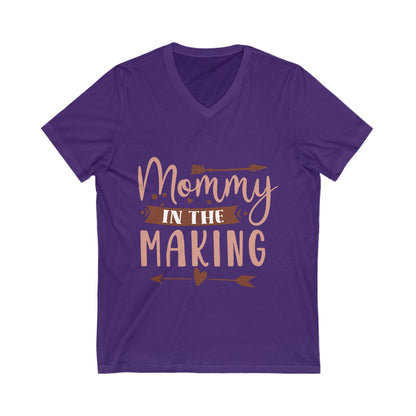 Mommy In The Making Unisex Short Sleeve V-neck Tshirt