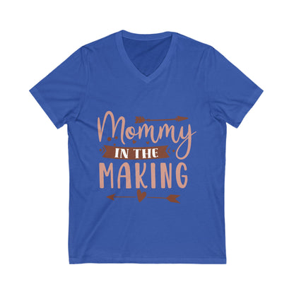 Mommy In The Making Unisex Short Sleeve V-neck Tshirt