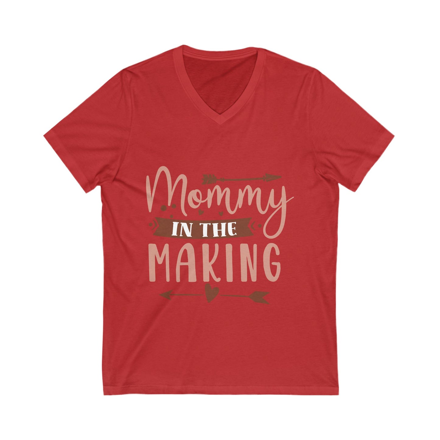 Mommy In The Making Unisex Short Sleeve V-neck Tshirt