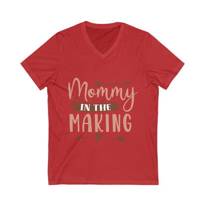 Mommy In The Making Unisex Short Sleeve V-neck Tshirt