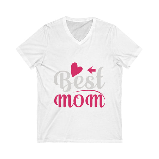 Best Mom Unisex Short Sleeve V-neck Tshirt